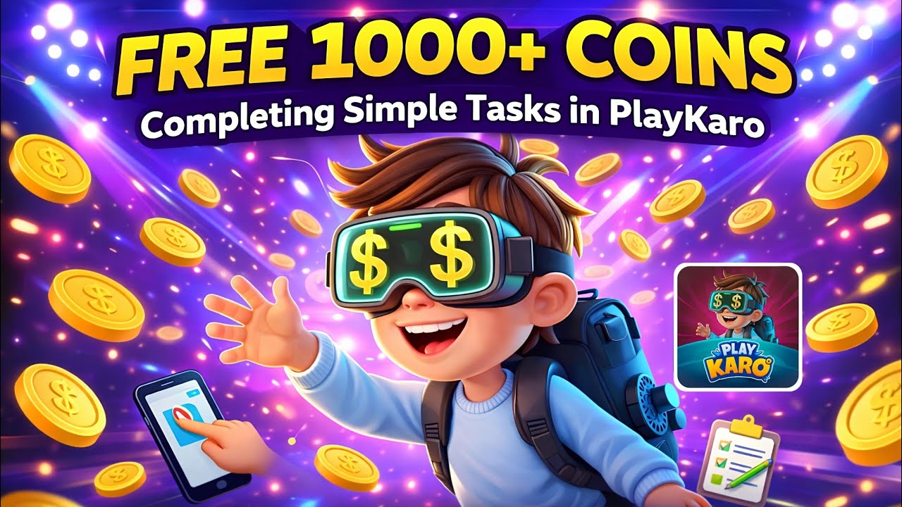 Play Karo App Me Task Complete Karo, 1000+ Coins Pao | Full Demo Step by Step