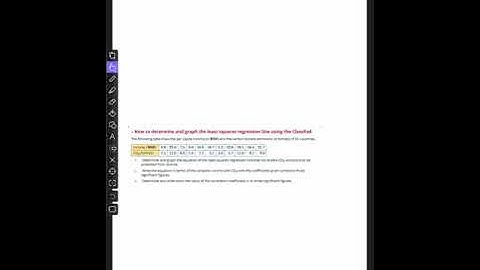 7F The least squares regression equation RV=a+b(EV) yr 11 further maths