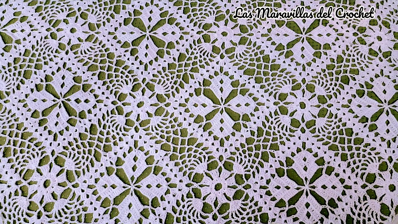Мотивы для вязания крючком скатерти (объединение мотивов)