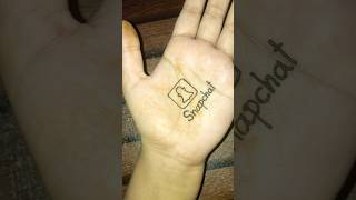 Snapchat Logo Tattoo By Mehndi