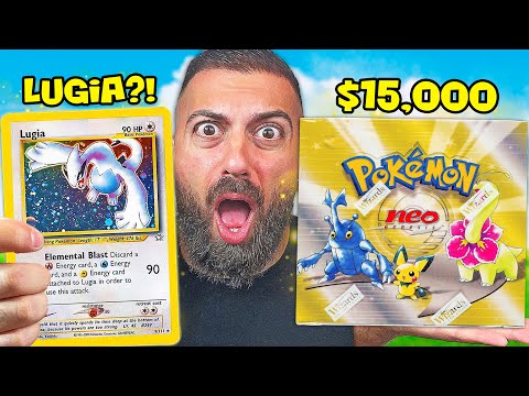 The First Lugia Card EVER Made From a $15,000 Box?! - YouTube