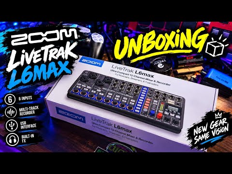 Zoom LiveTrak L6max Unboxing! 🎛️🔥 | New Gear Same Vision