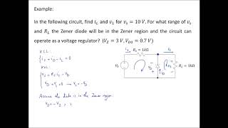Lecture 3 -  Zener Diodes