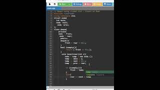 Insert at Rear in Deque using Linked List  #dsa #datastructuresandalgorithms #dsatutorial #program