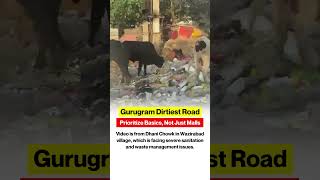 Gurugram’s Dirtiest Road 😳 This is Dhani Chowk, Wazirabad.Garbage everywhere.  #gurugram #grabage