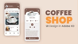 Adobe XD | Coffee Shop (Mockup) - Speed Art screenshot 4