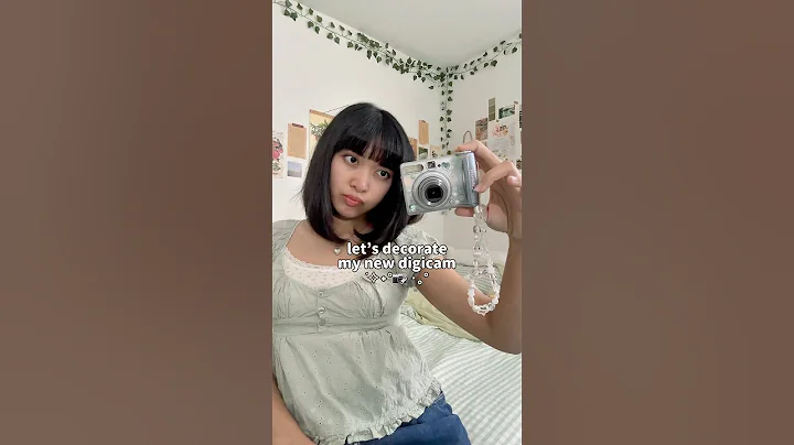 decorate my digital camera with me 📷🍃#digitalcamera #digicam #shorts