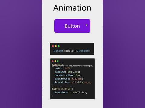 Button Click Animation in HTML & CSS - YouTube