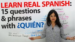 “Who” in Spanish: ¿QUIÉN?, QUIEN, ¿QUIÉNES? & QUIENES screenshot 2