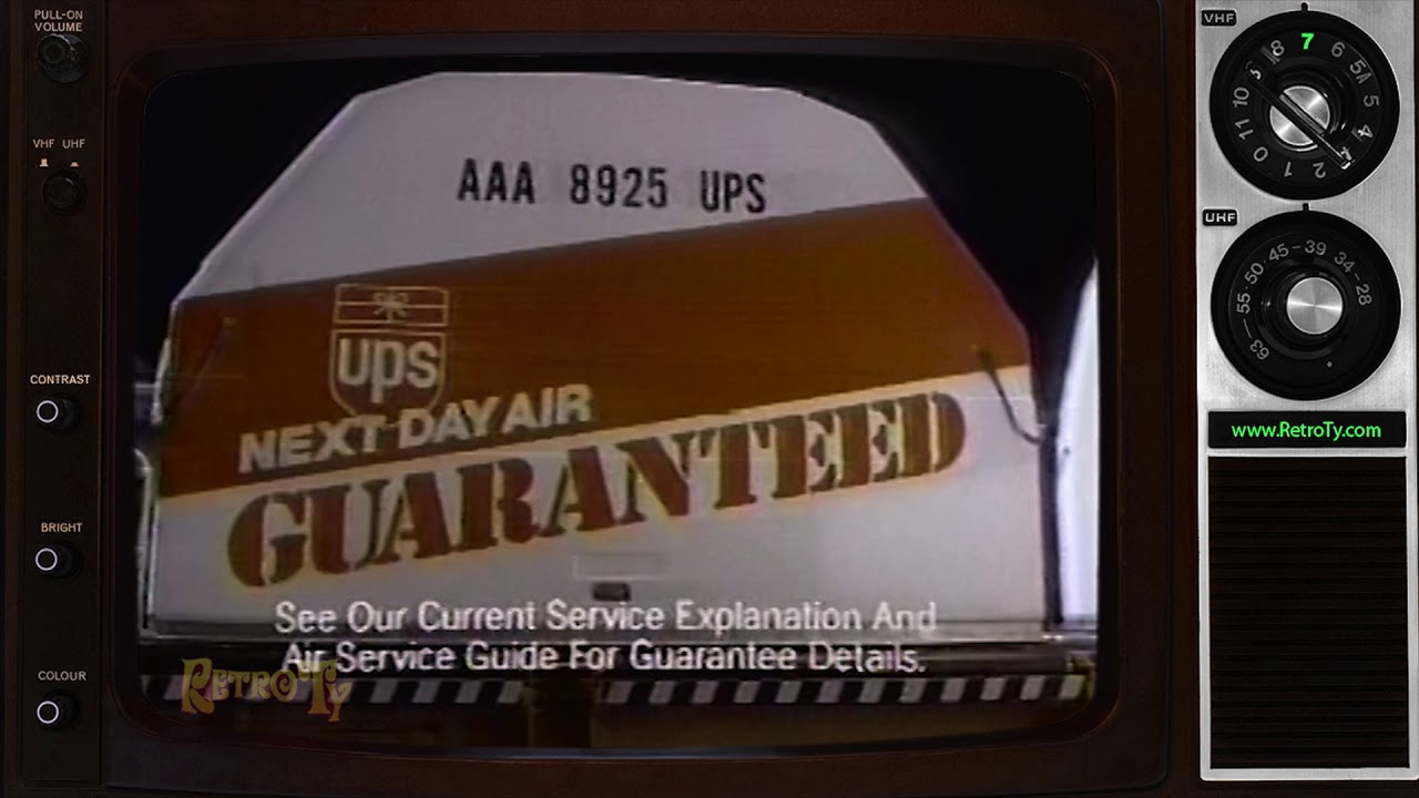 1988 UPS Next Day Air Guaranteed Delivery YouTube
