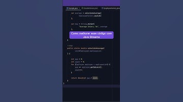 Como melhorar esse código com o Java Streams? #java #programacao #dev