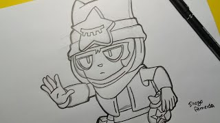 Tutorial Como Desenhar O Sandy O Novo Brawler Do Brawlstars Passo A Passo Youtube - fotos de brawl stars para desenhar