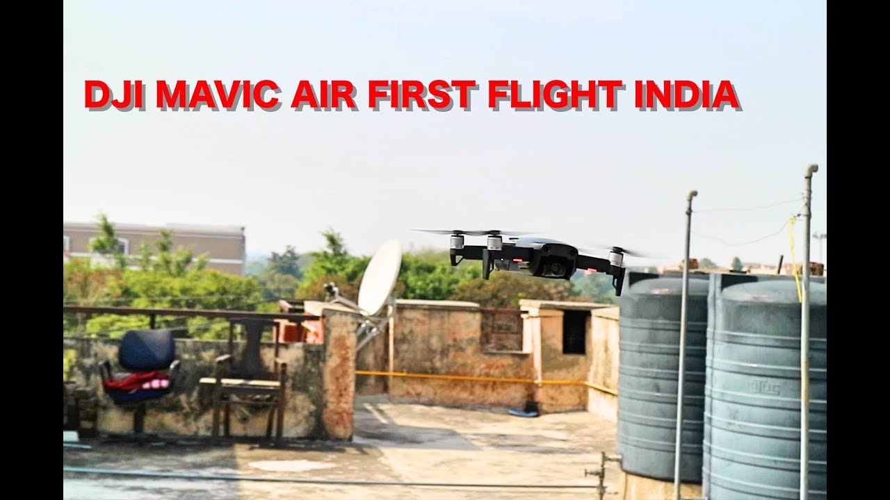dji mavic air first flight India - YouTube