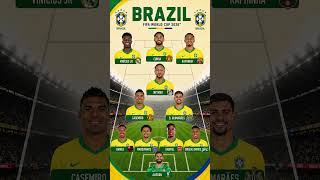 The best Brazil team for the 2026 World Cup 🇧🇷🔥 #shorts