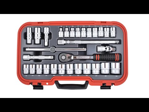 “Unbox” - KENNEDY KEN5827991K METRIC SOCKET SET (30-PCE) 1/2" SQ DR