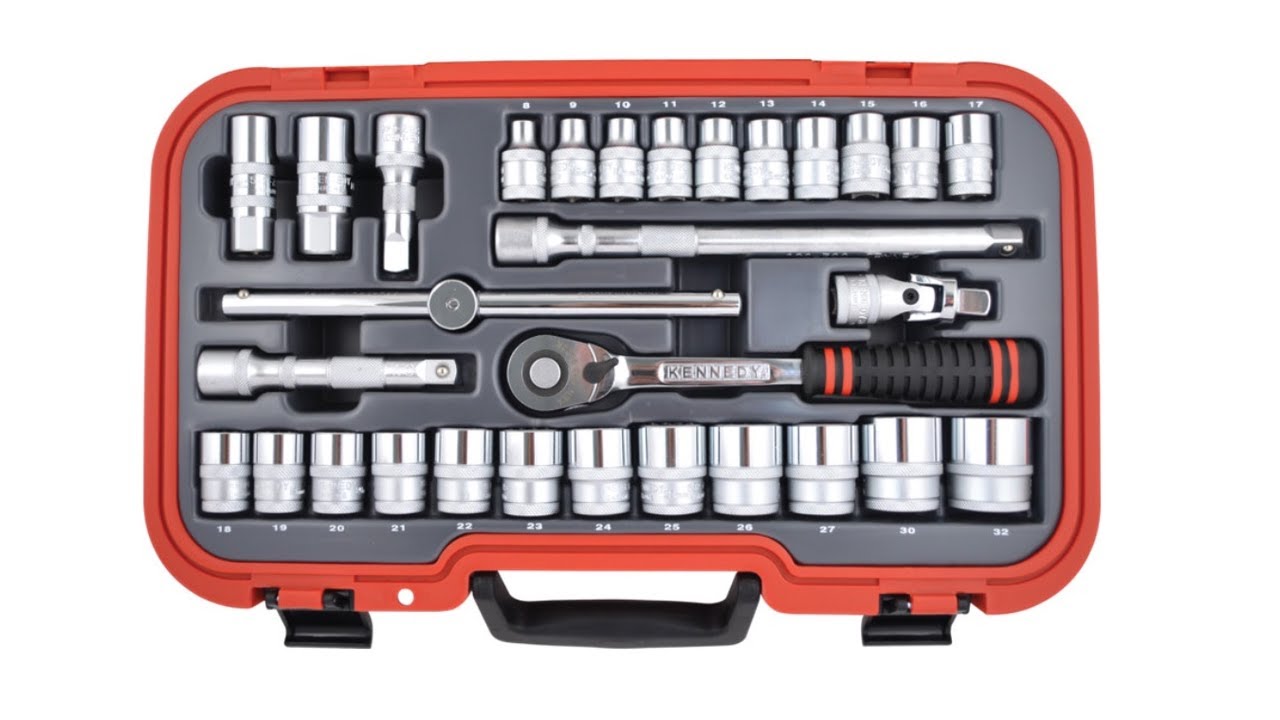 “Unbox” - KENNEDY KEN5827991K METRIC SOCKET SET (30-PCE) 1/2" SQ DR