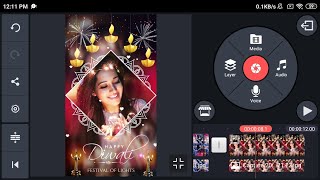 Happy Diwali video editing in kinemaster | Diwali Status editing | Diwali Black screen template screenshot 4