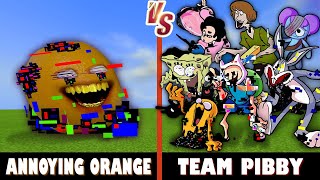 Corrupted Annoying Orange vs. Pibby CN Takeover & More! | Minecraft (GLITCHY BATTLE!)