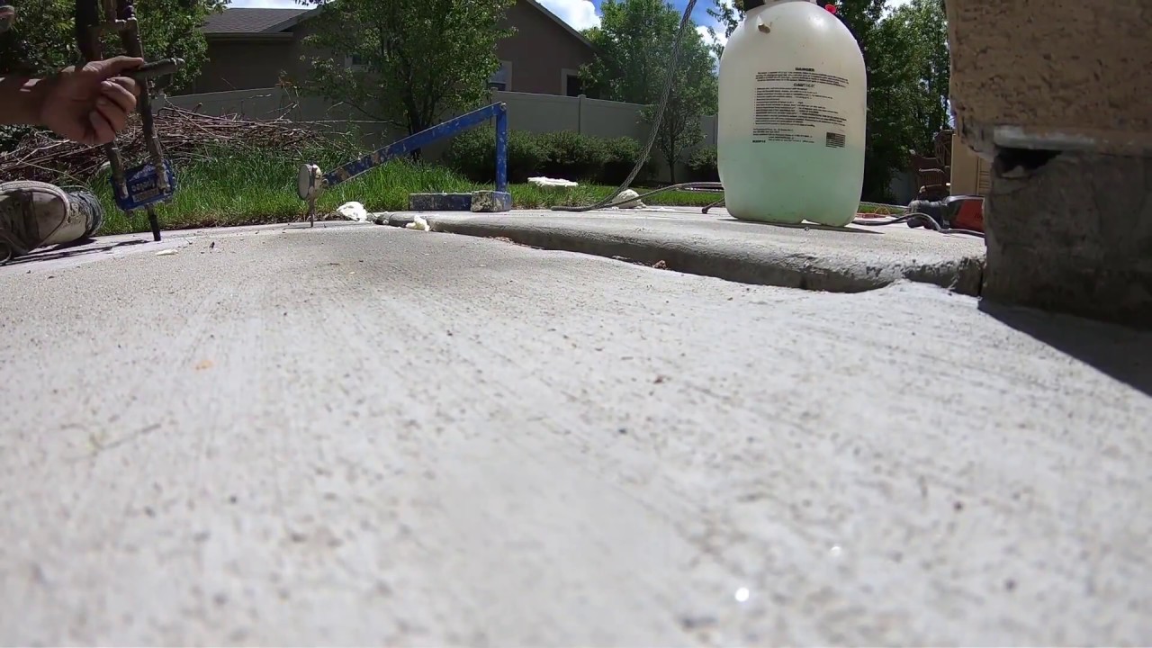 Lifting a Concrete Patio YouTube