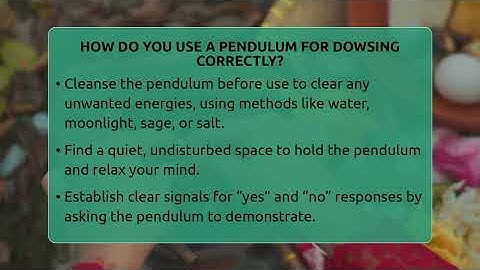 How Do You Use A Pendulum For Dowsing Correctly? - Spiritual Universe Unlocked