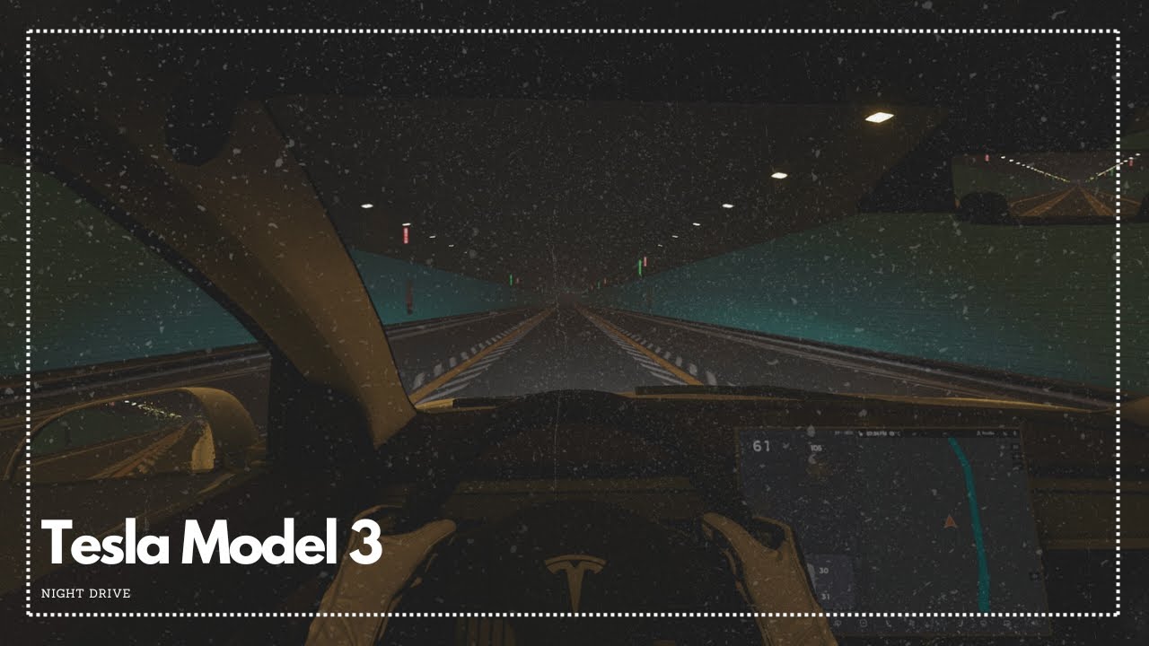 Night Drive: Tesla Model 3 Performance - YouTube