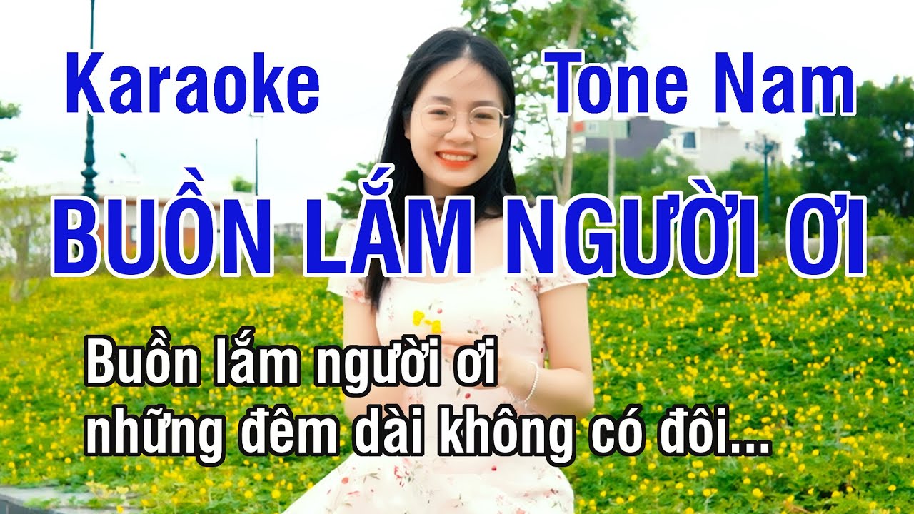 Buồn Lắm Người Ơi Karaoke ❖ Nhạc Sống Phối Mới Tone Nam (Đô Thứ) ► Karaoke Lê Thiết