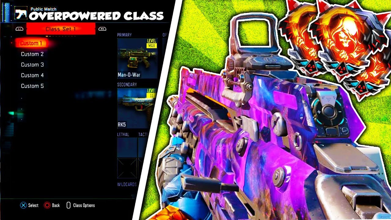Best 5 CLASS SETUPS To Drop NUCLEARS on COD BO3...... ( BEST 5 CLASS SETUPS ON COD BO3 )