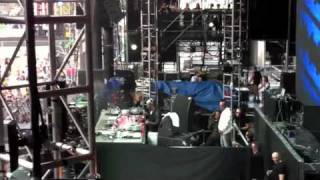 Will I AM Ultra Music Festival mixing on a DJ console Miami