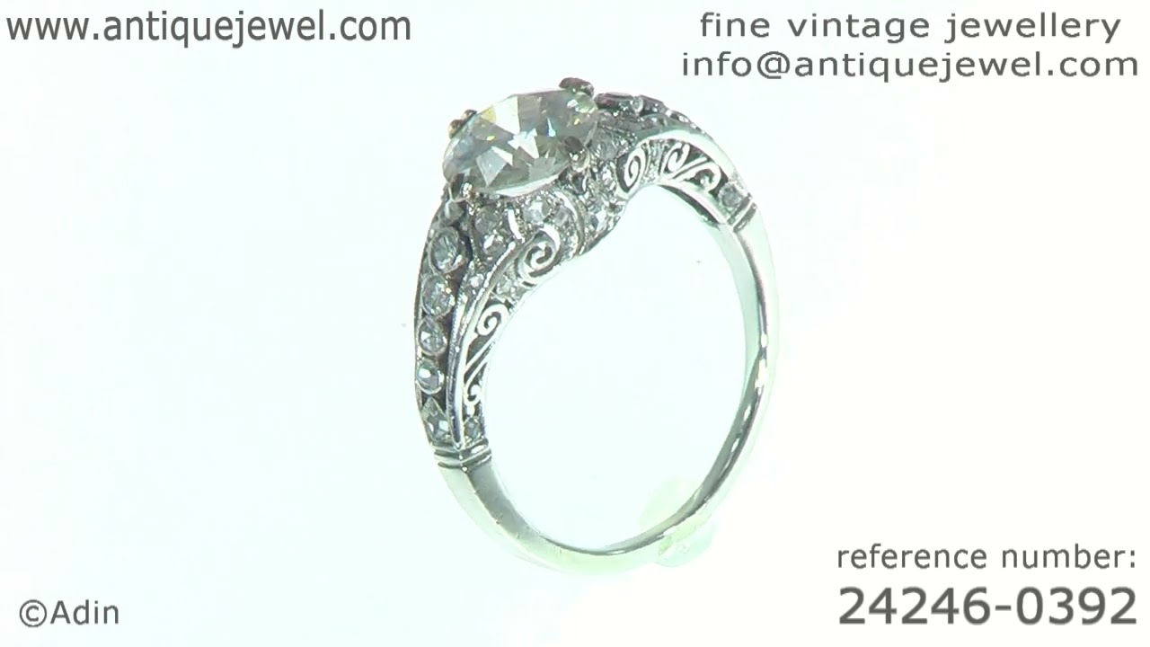 Vintage 1910 Edwardian Diamond Ring: A Timeless Engagement Treasure. (Adin N  24246-0392)