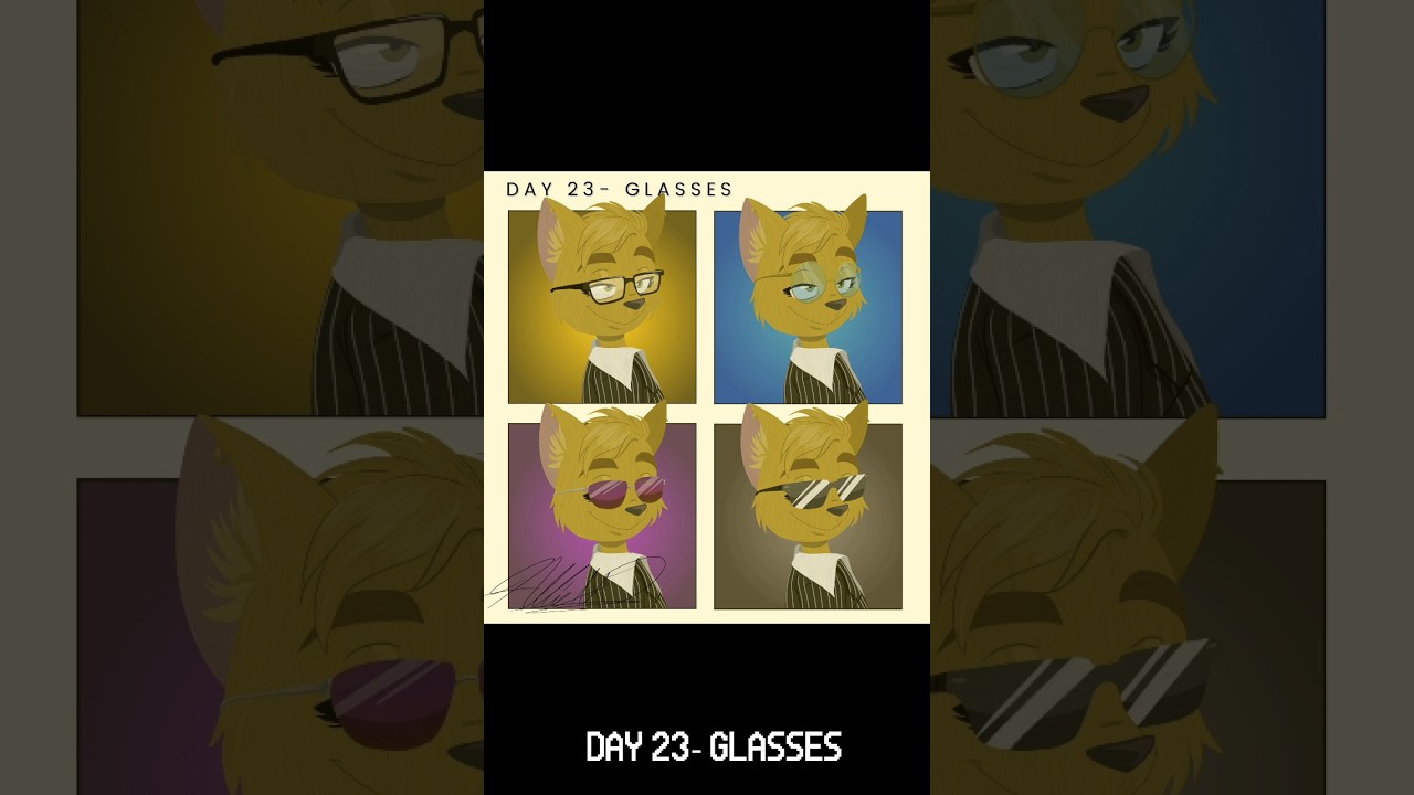 Infinite Painter: Day 23- Glasses 👓| AW Illustration + Art 💙 