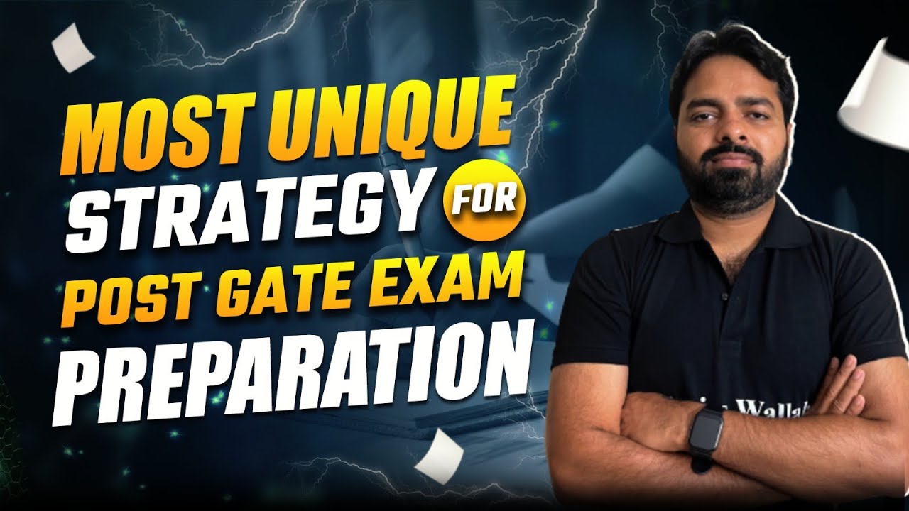 Most Unique Strategy For Post GATE Exam Preparation - YouTube