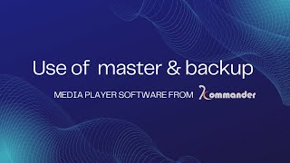 Kommander T3-The use of master&backup