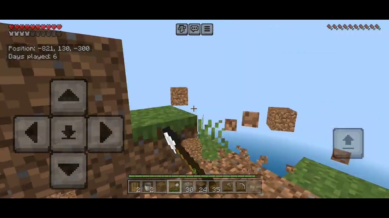 Minecraft No Cuts / No Commentary - Day 6 & 7 - Cliff Side Farm