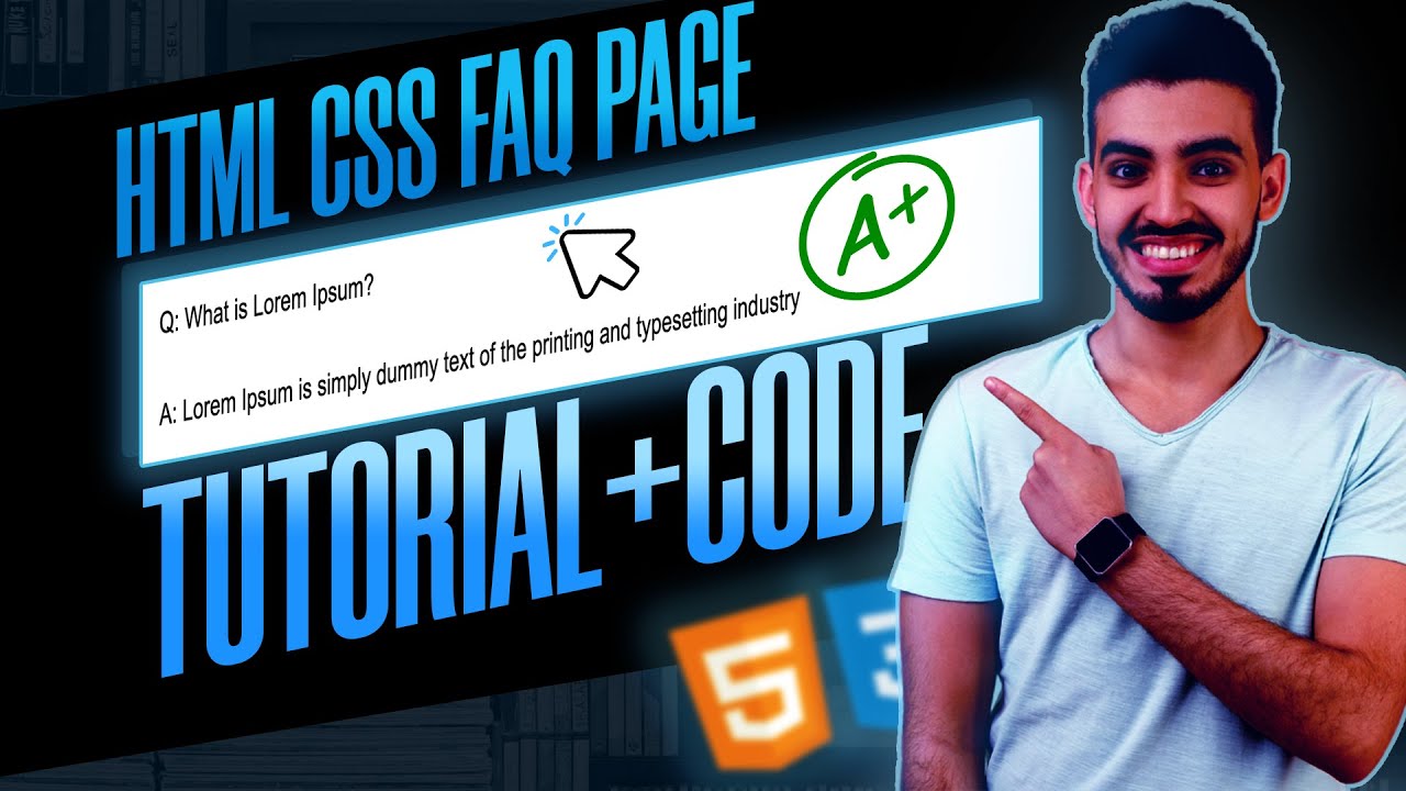 Quick Tutorial: How To Make FAQ Page in HTML Easily! - YouTube