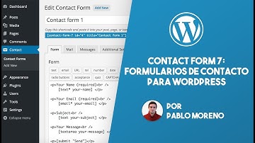 Contact Form 7: Formularios de contacto para WordPress