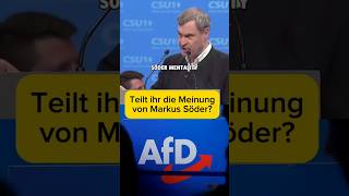 Söder schimpft über die AfD #weidel #linke #afd #grüne #cdu #spd #bundestag #csu #bsw #bayern