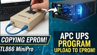 How to Copy EPROM using TL866 mini Programmer | APC SURT Program Upload | How to use TL866 mini Pro