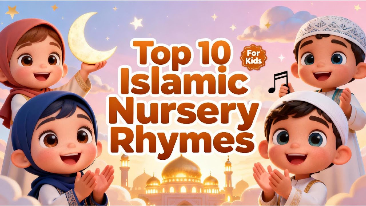 Top 10 Islamic Nursery Rhymes for Kids 🎵 | Muslim Kids Songs | Islamic Rhymes for Toddlers