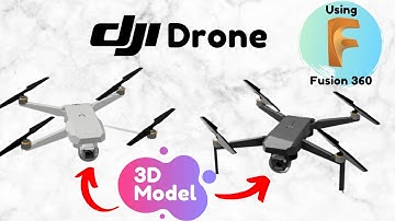 (#V11) DJI Drone | Mavic 2 pro | 3D model | Fusion 360
