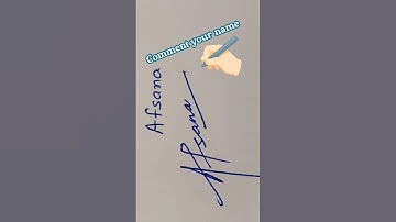#birdtrend How to sign A letter words  AFSANA   #signature #style #art #name #artwork