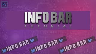 How To Make A Video Info Bar Overlay - Photoshop Cc 2017