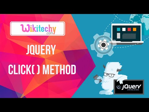 Jquery Mouse eventclick() Method | Jquery | Jquery Click | Jquery Button | Wikitechy.com