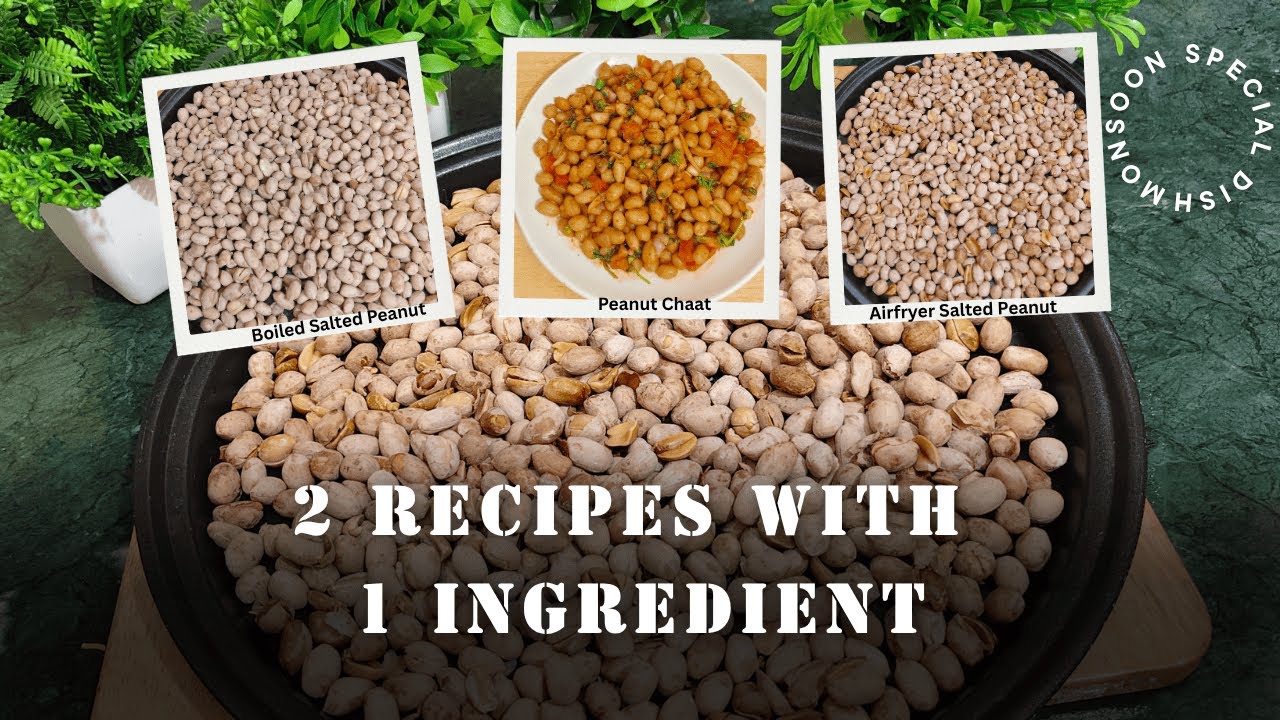 How to Make Salted Peanut 🥜 and Peanut Chaat at Home | सींग दाना रेसिपी | Peanut Chaat Recipe