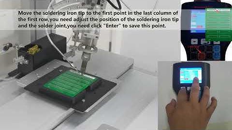 How to use soldering robot with Tronstol demo PCB
