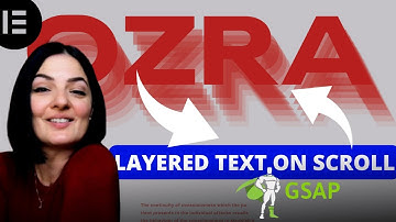 GSAP LAYERED TEXT ON SCROLL - Elementor Wordpress Tutorial Flex Container