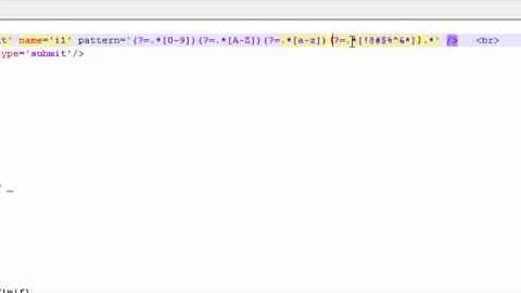 Regular expression in HTML to make conditions to the form inputs - lesson 3