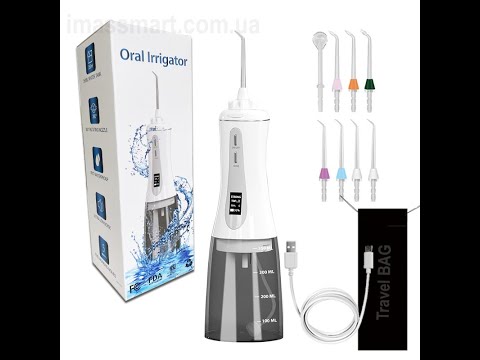 Іригатор для чистки зубів та порожнини рота 350 мл, видео 2