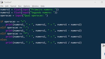 Criando calculadora Python , Programação Basica