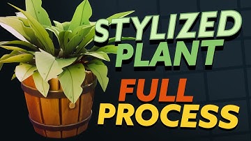 Watch Me Make a Stylized 3D Plant Pot – FULL Process in 1 Hour!