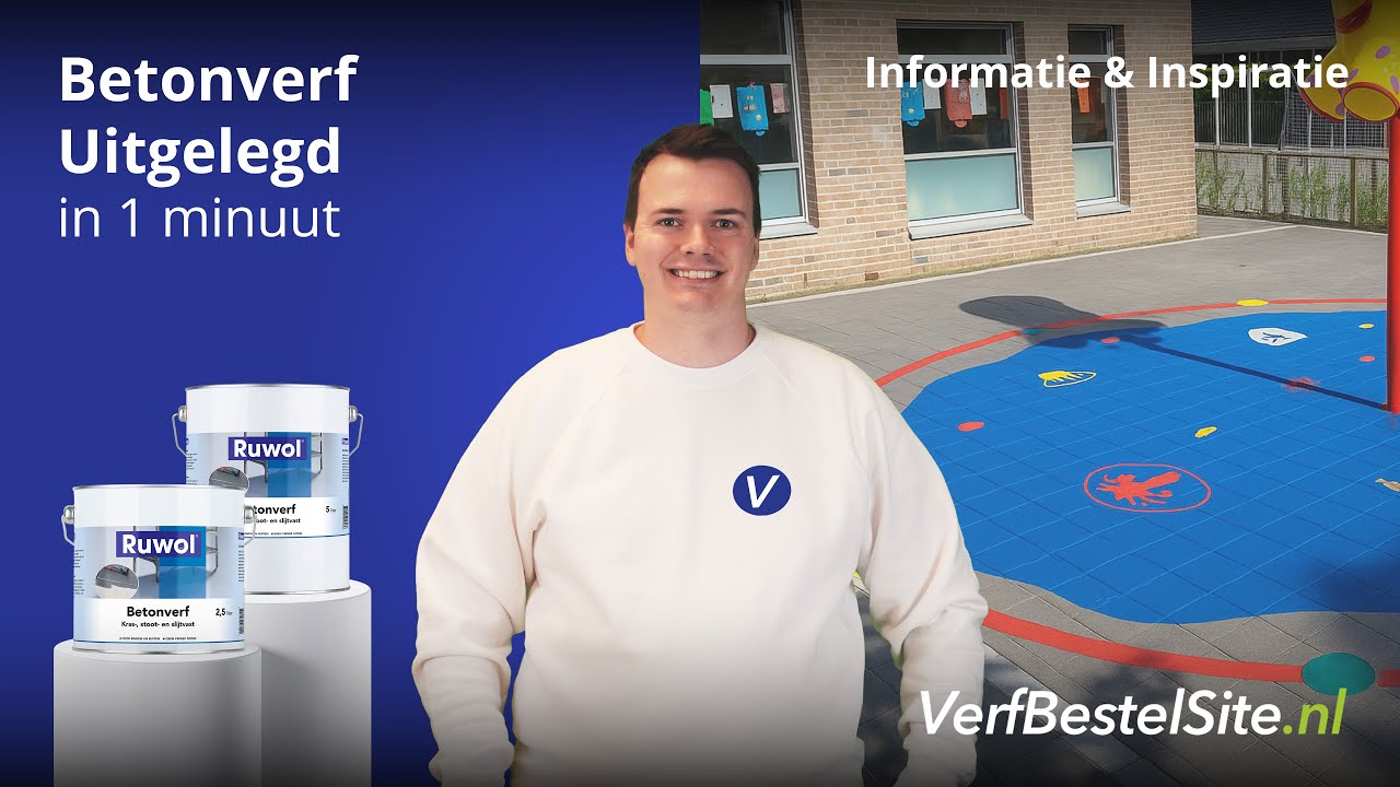 Terras verven? Met Ruwol Betonverf kan je direct aan de slag